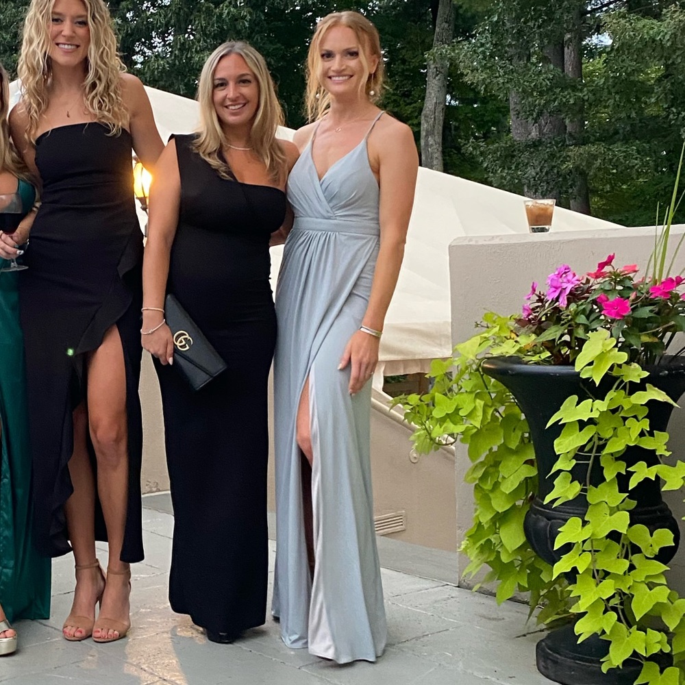 Light Grey Bridesmaids Dress